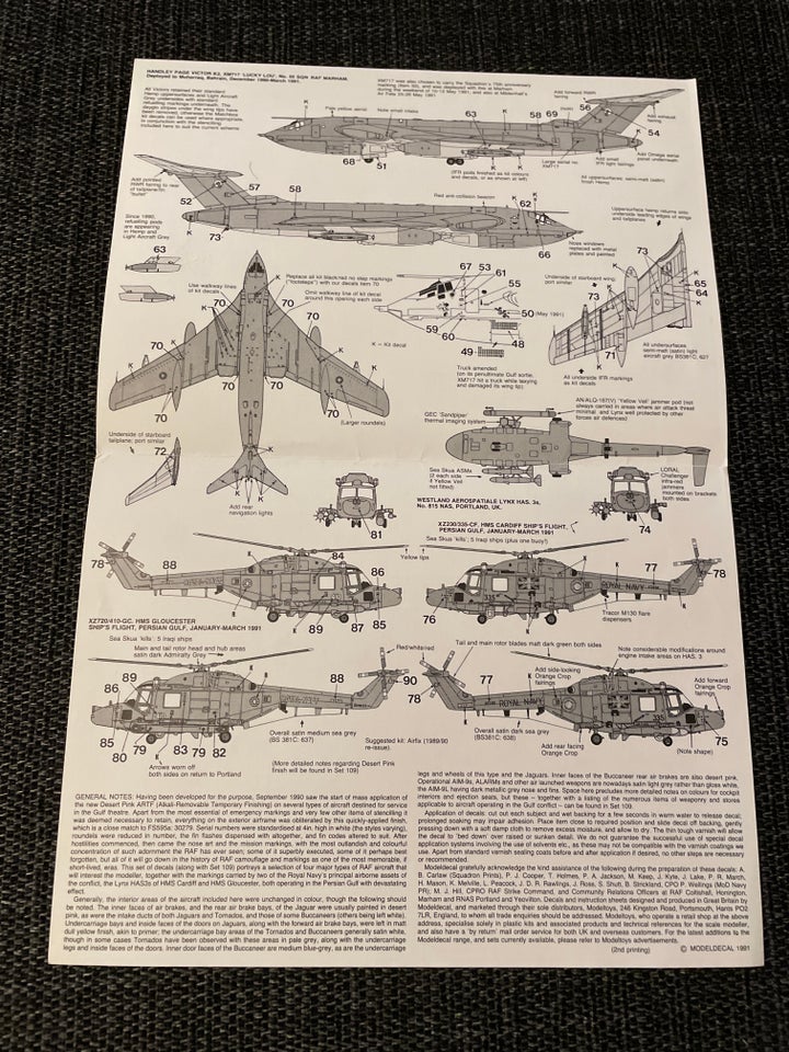 Byggesæt, Model Decal Tornado GR1