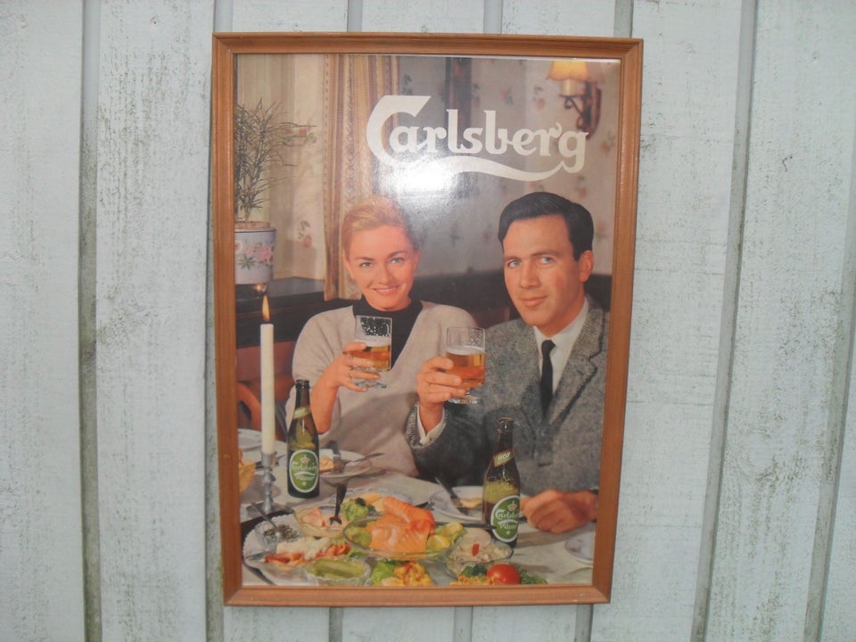 TRYK PÅ TRÆ, motiv: CARLSBERG, b: 35