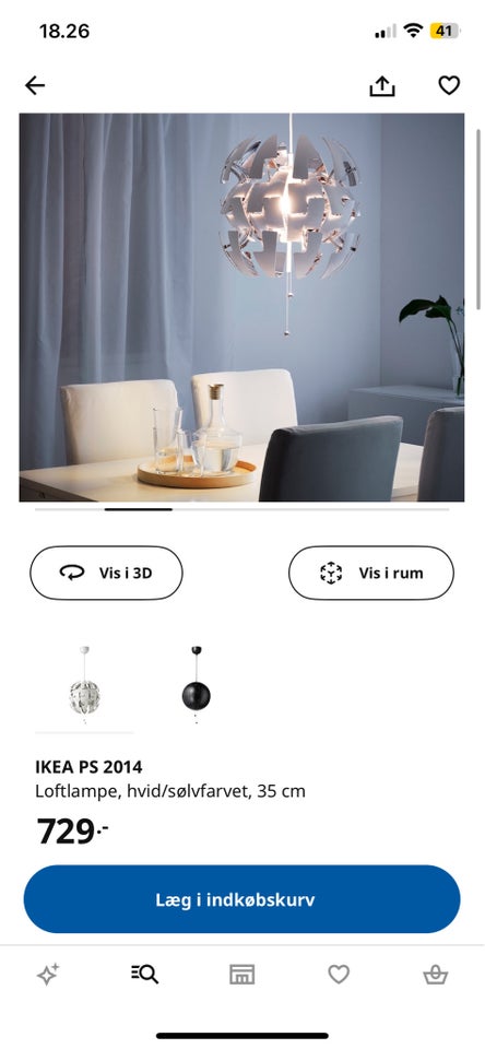 Anden loftslampe, IKEA