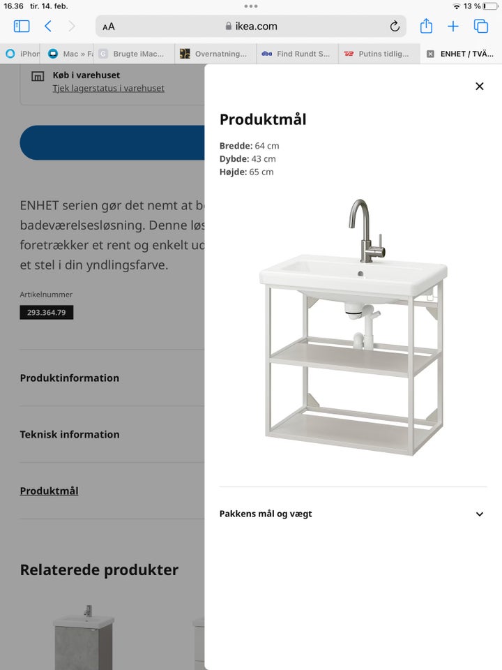 Håndvask og understel, Ikea