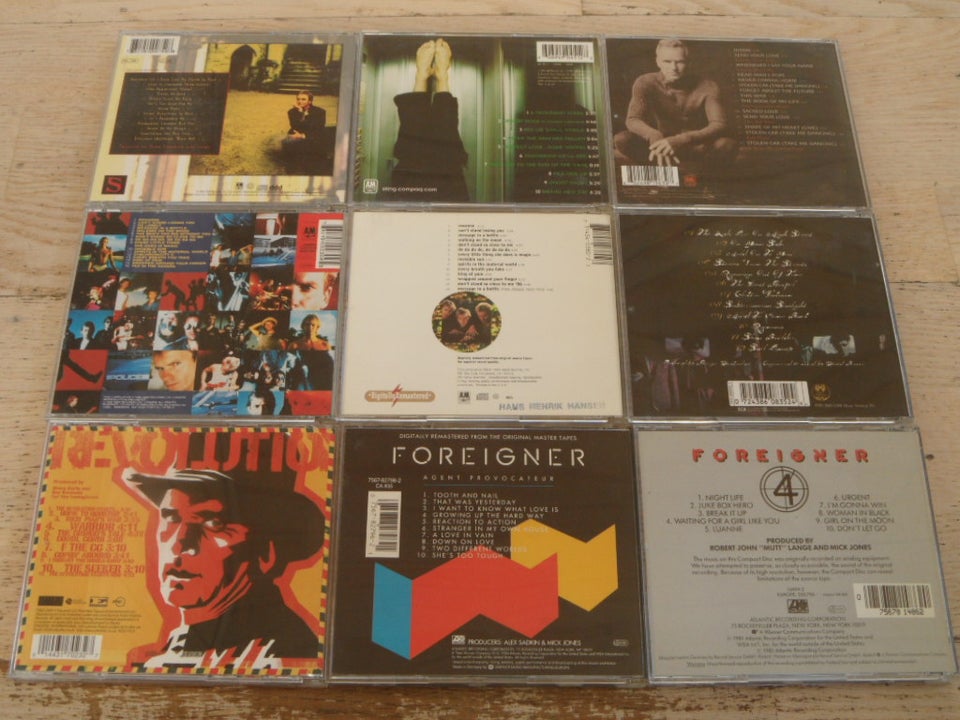 9 ROCK CD: STING, POLICE, MADRUGADA