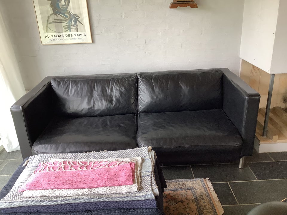 Sofa læder 3 pers