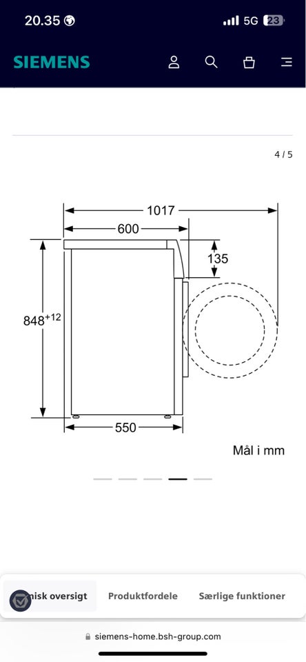 Siemens vaskemaskine IQ300 