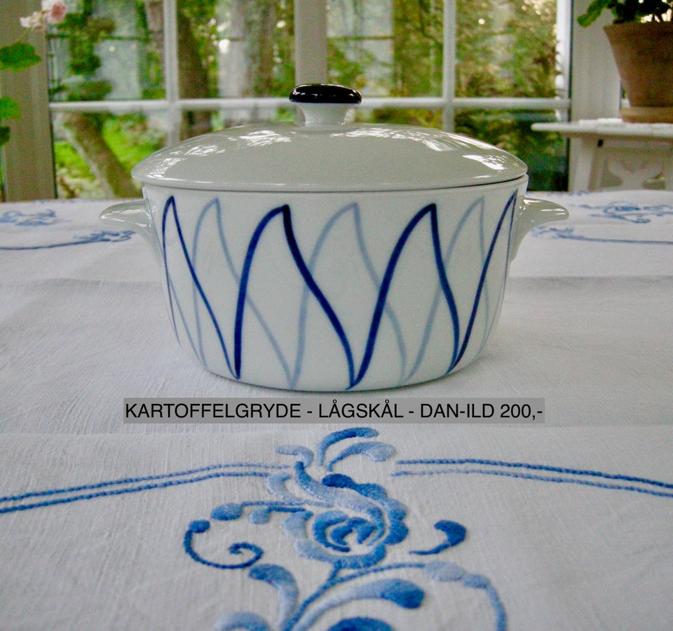 Porcelæn #Mælkekande #Lågskål