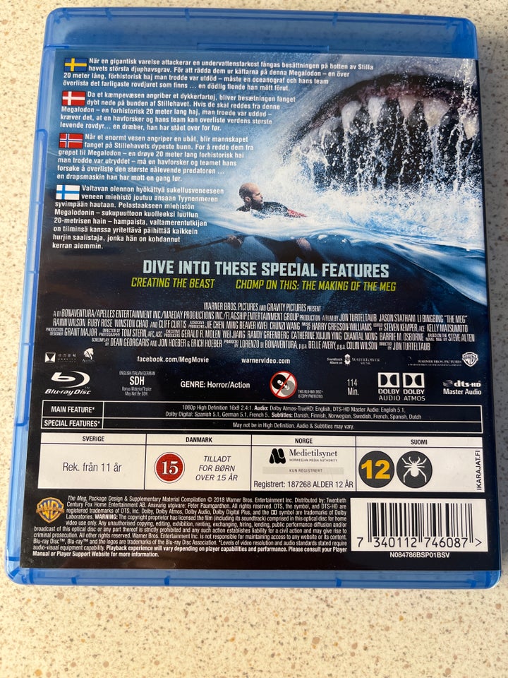 The meg, Blu-ray, action