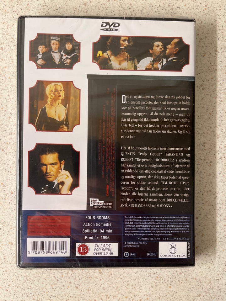 Four rooms, DVD, komedie