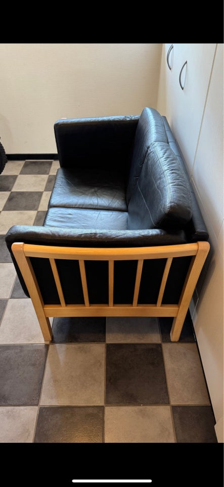 Sofa, læder, 2 pers.