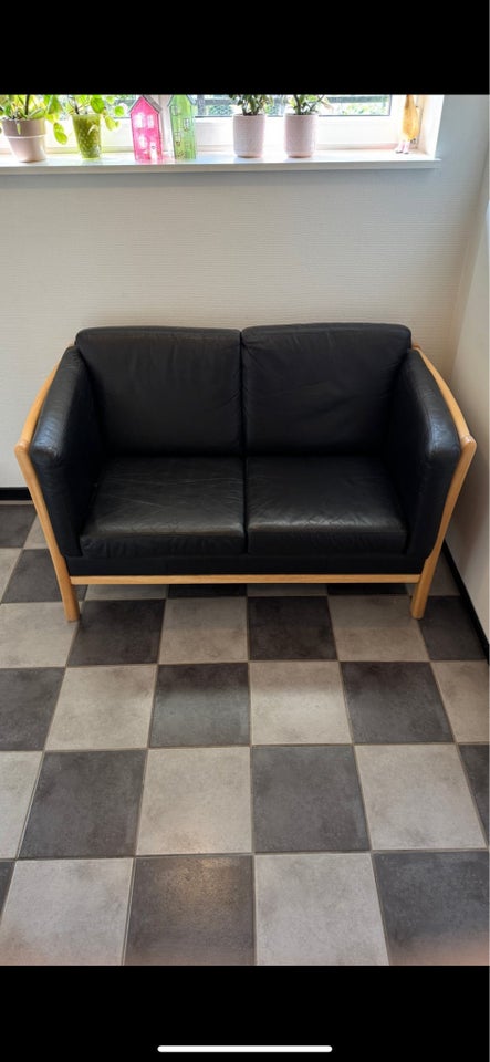 Sofa, læder, 2 pers.