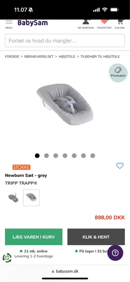 Babyindsats, Stokke newborn sæt,