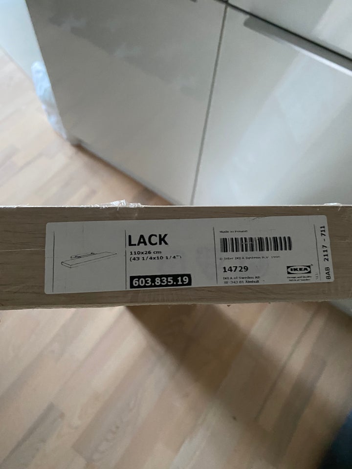 Svævehylde, IKEA Lack