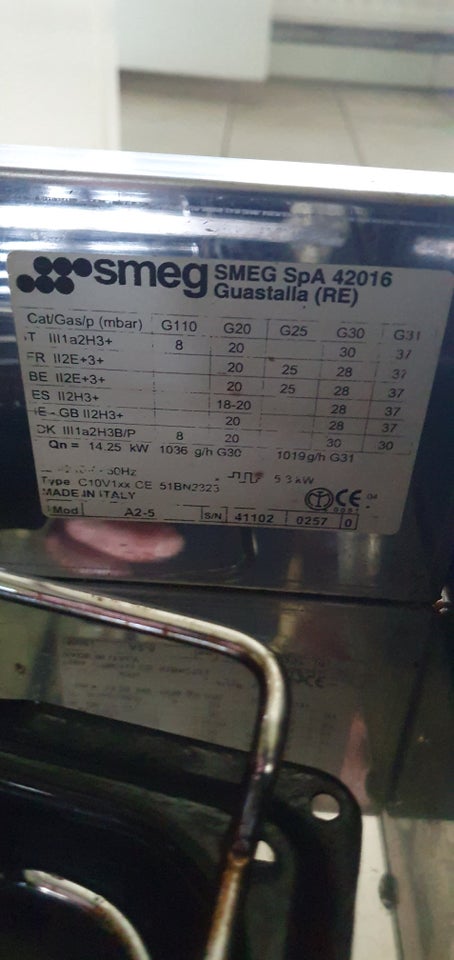 Gaskomfur Smeg A2-5 b: 100 d: 63 h: