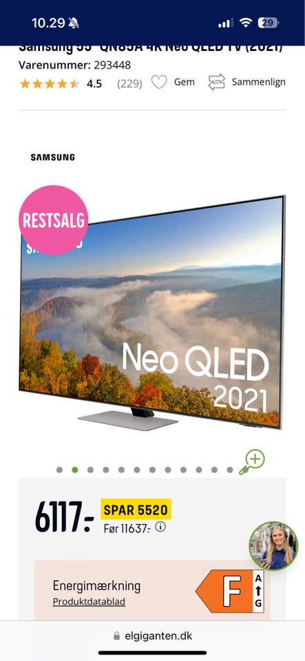 andet, Samsung, Samsung 55” QN85A