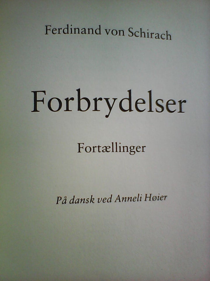 Forbrydelser fortællinger,