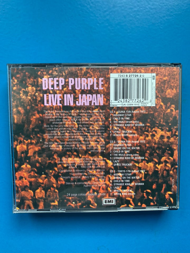 DEEP PURPLE : LIVE IN JAPAN, rock