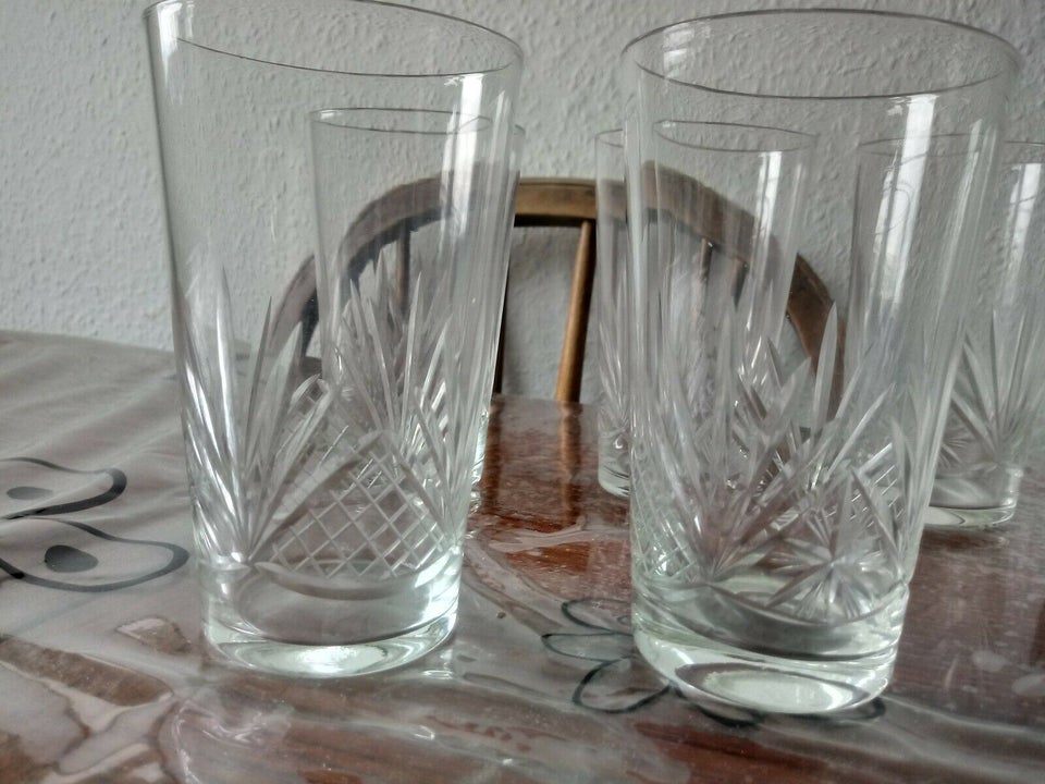 Glas 6 X vandglas Holmegaard-