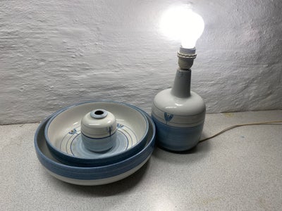 Keramik Søholm lampe og fad