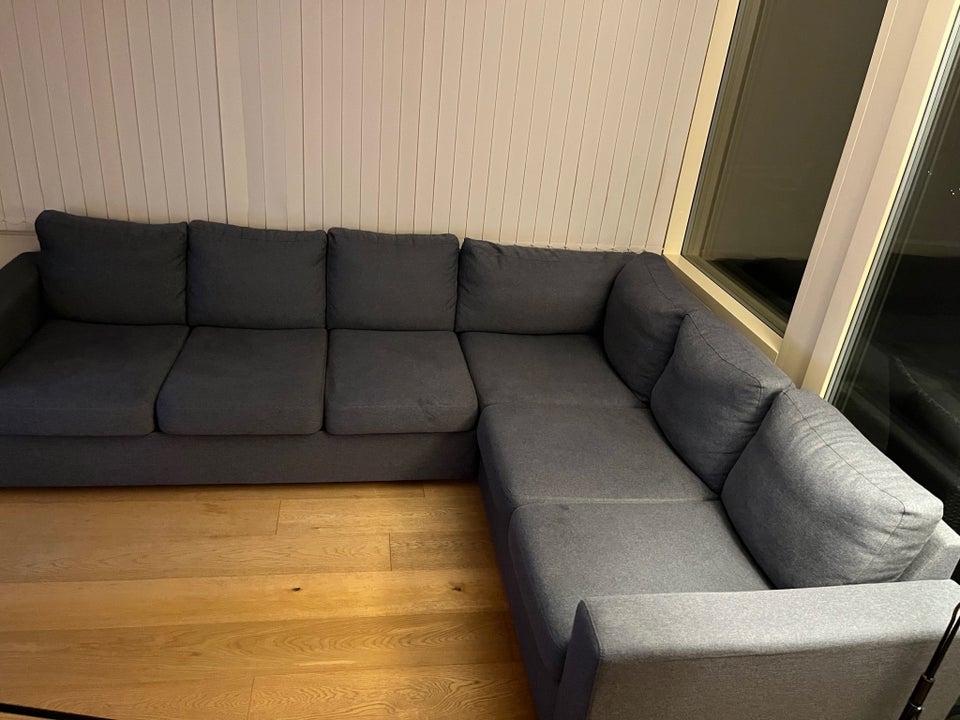 Hjørnesofa, stof, 6 pers.