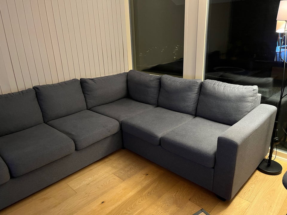 Hjørnesofa, stof, 6 pers.