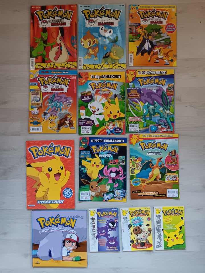 Pokemon officielt magasin m.m.