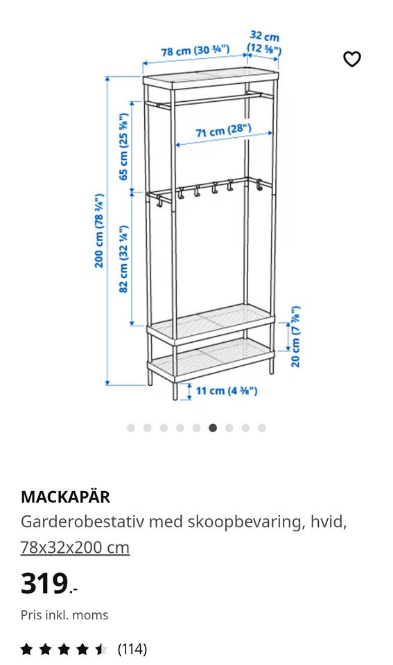 Garderobestativ, Mackapär Ikea