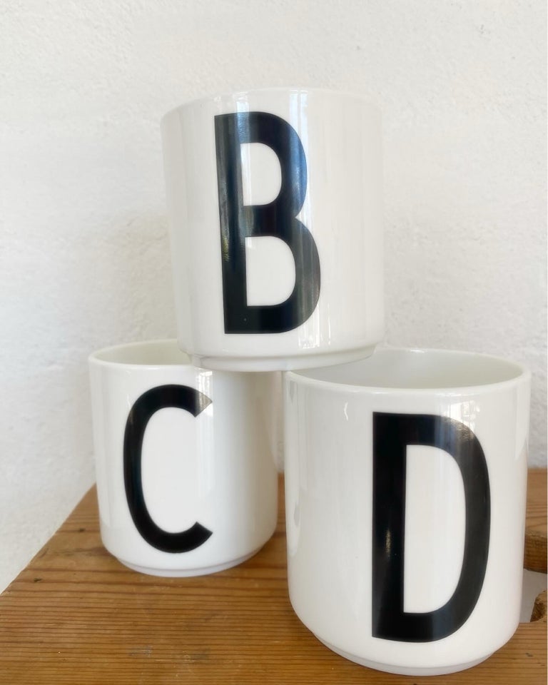 Porcelæn Krus Design Letters