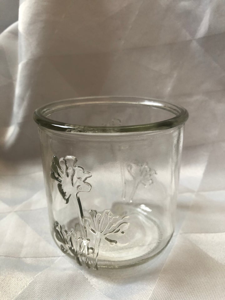 Dekorations glas med blomster