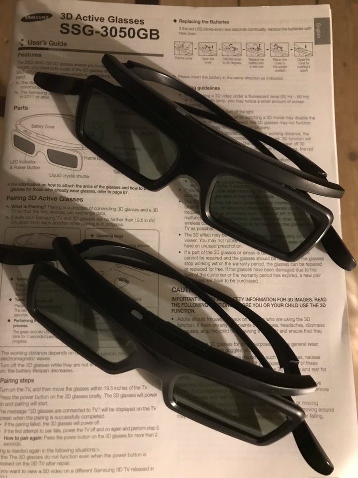 3D Active Glasses briller 