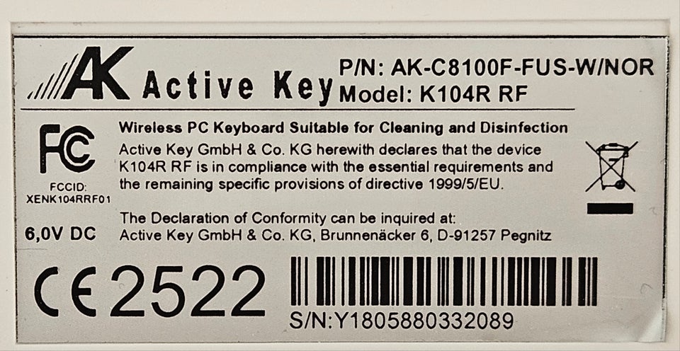 Tastatur Active Key (Cherry)
