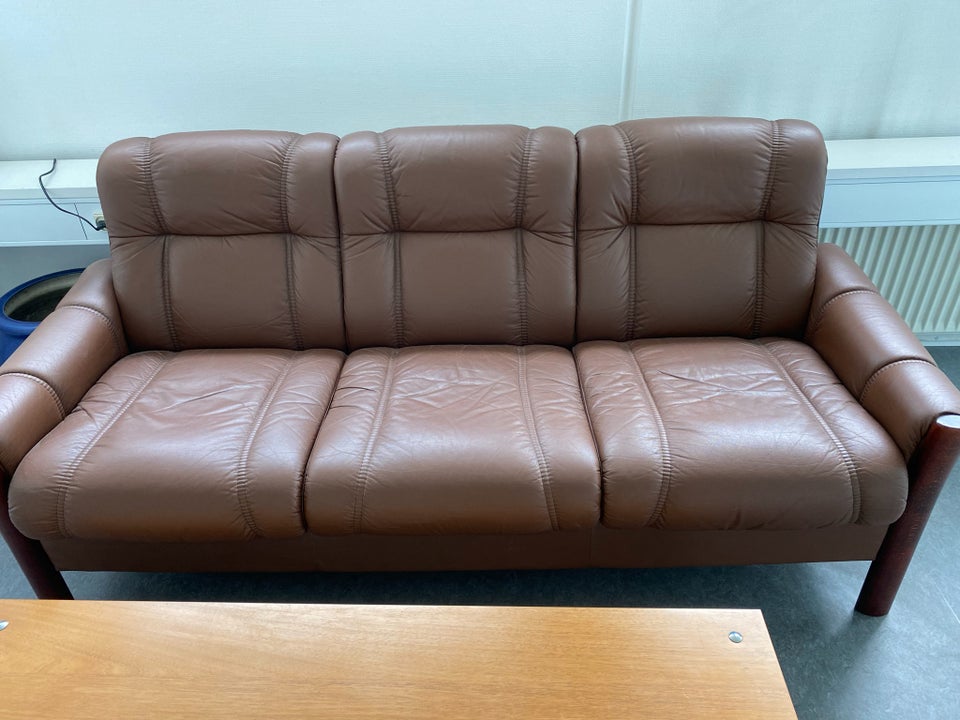 Sofa læder 3 pers