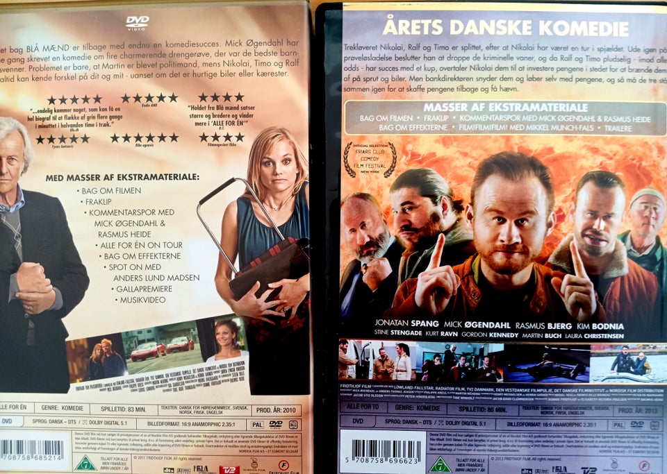 Alle for en / to, DVD, andet