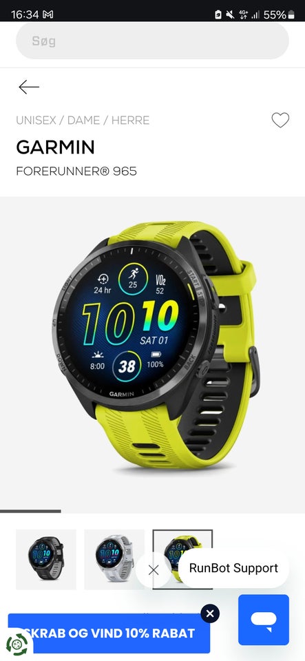 Løbeur, Garmin Forerunner 965,