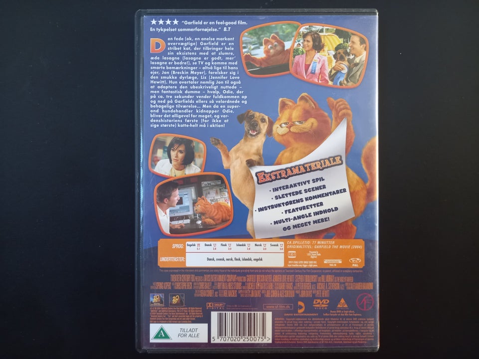 Garfield The Movie , DVD, animation