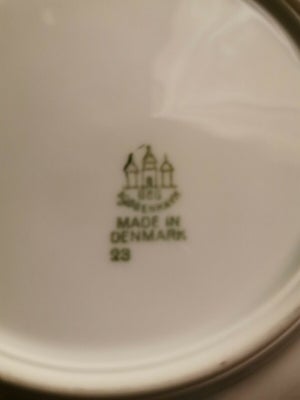 Porcelæn Tallerken dyb flad