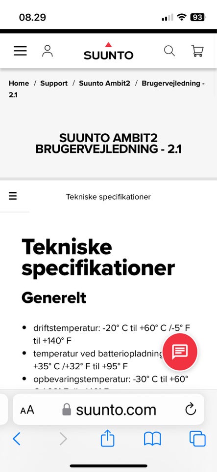 Løbeur, Løbetur, SUUNTO AMBIT2