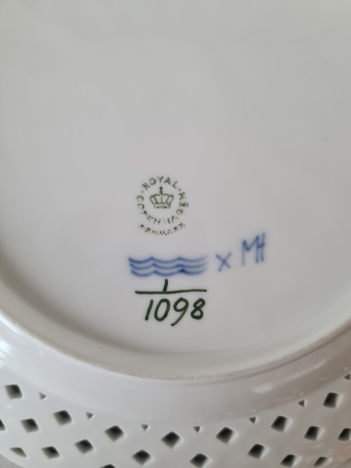 Porcelæn Tallerken 1098 Royal