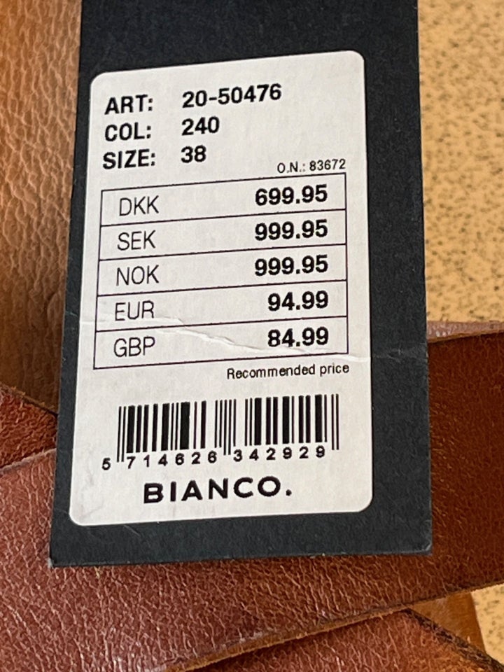 Sandaler, str. 38, Bianco