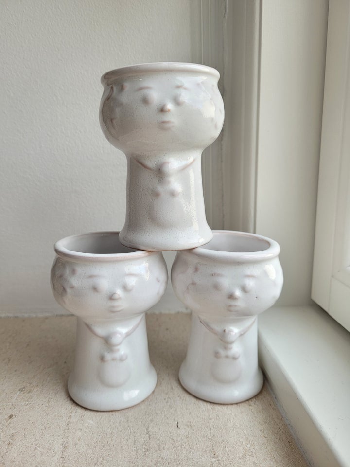 Keramik Vase Krukke Opsats x 3