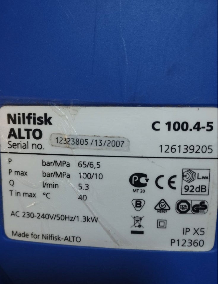 Nilfisk , ALTO C100.4