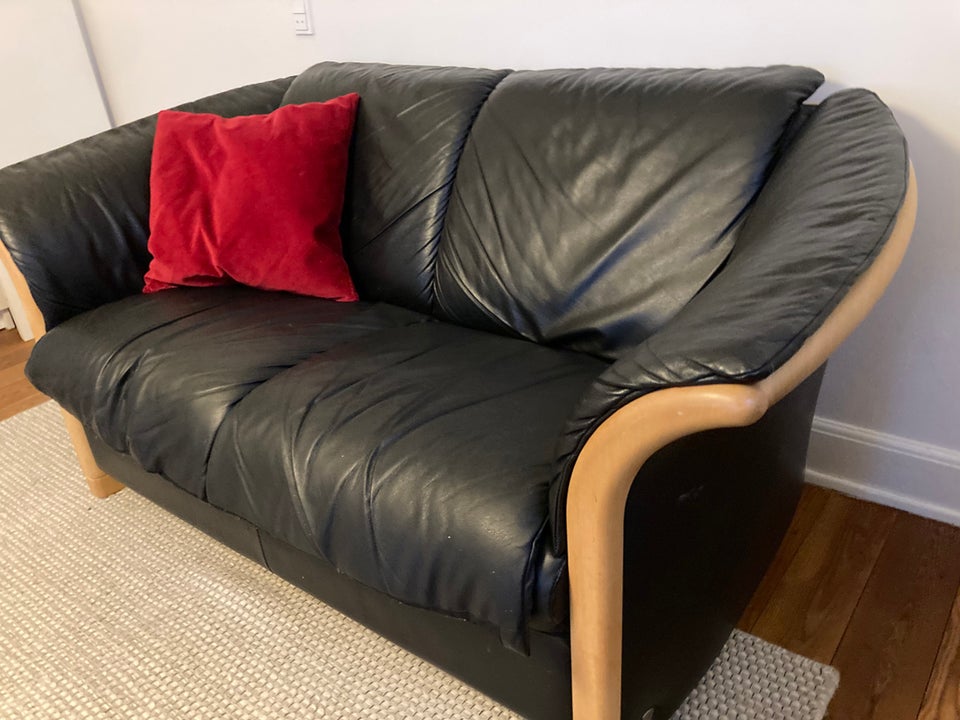 Sofa, læder, 2 pers.