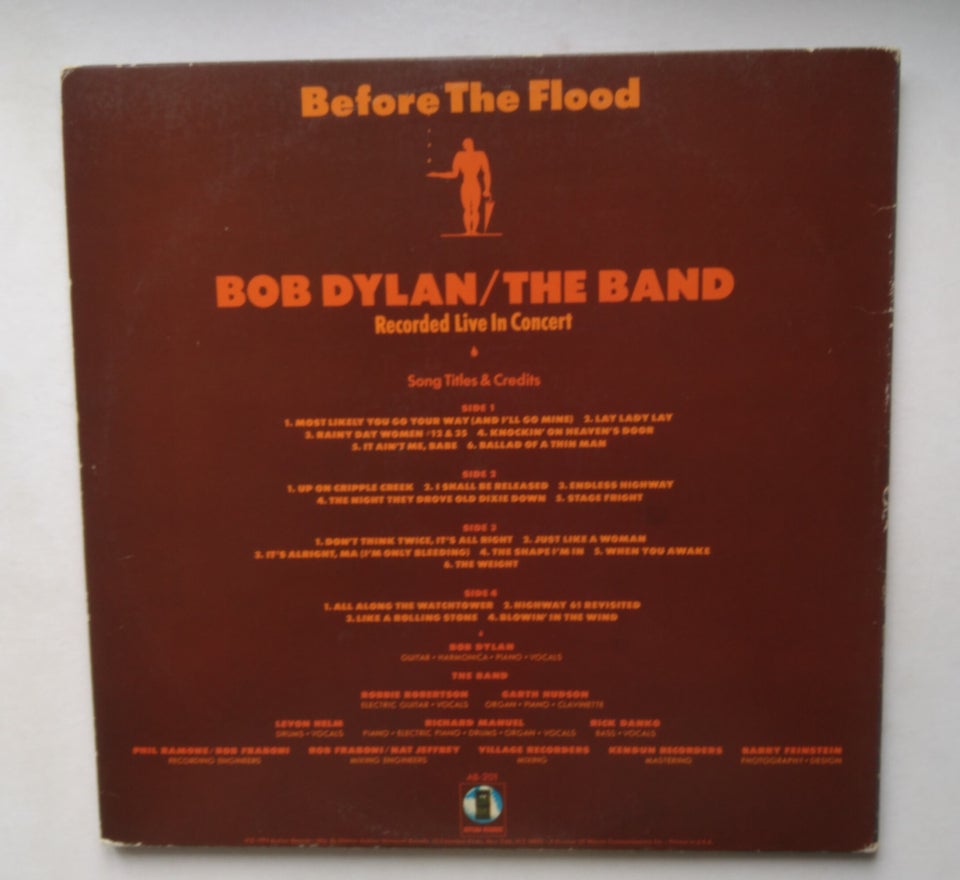 LP, Bob Dylan / The Band ( 1. pres US),