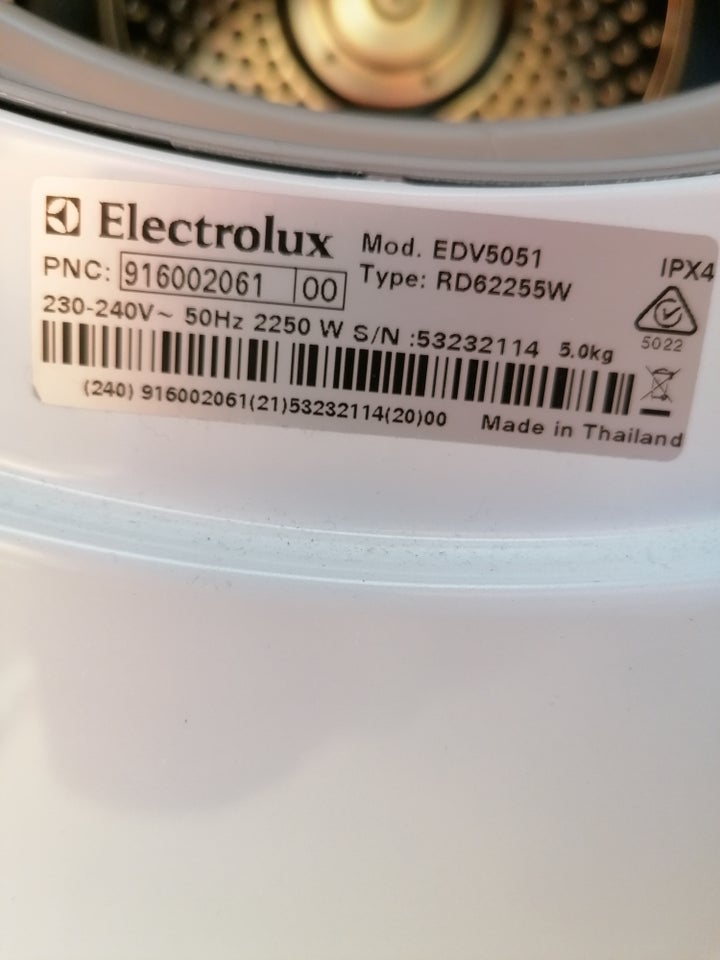 Tørretumbler, Electrolux EDV5051