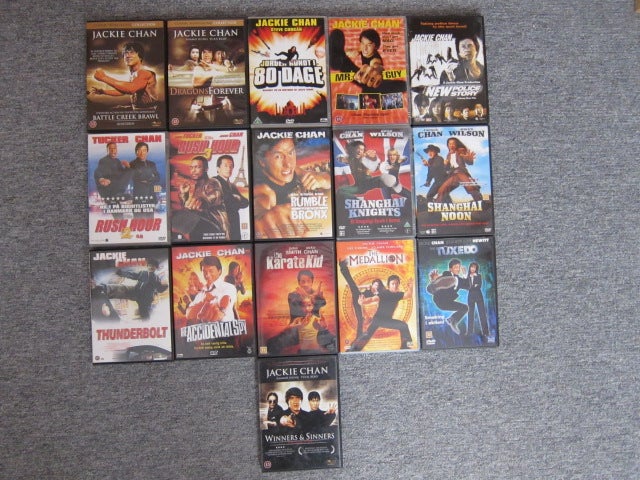 Jackie Chan, DVD, action