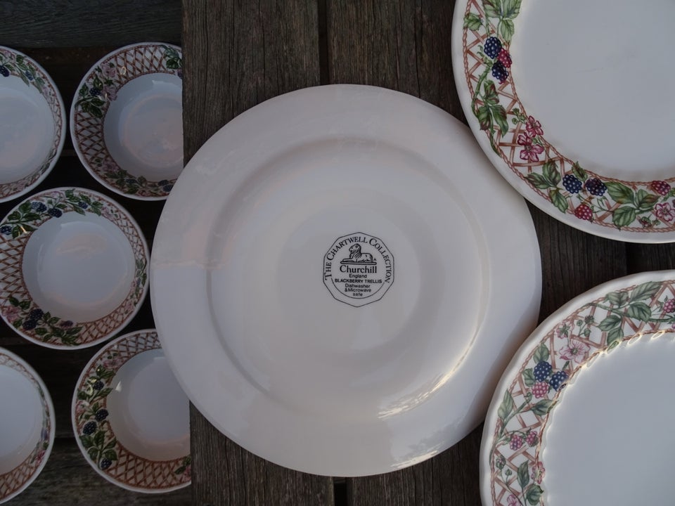 Porcelæn Tallerkener Churchill