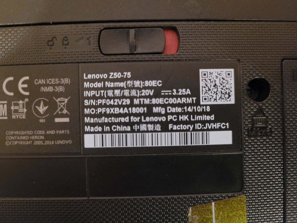 Lenovo Z50-75 (80EC)