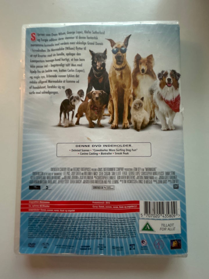 Marmaduke, instruktør Tom Dey, DVD