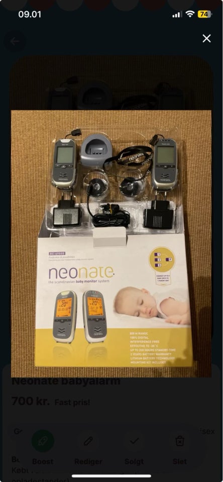 Babyalarm, Neonate babyalarm,