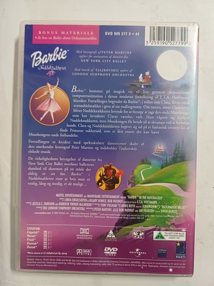 Barbie Nøddeknækkeren, DVD,