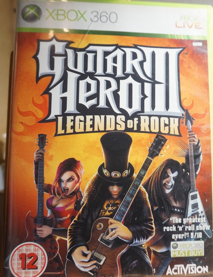 Guitar Hero 3 Legends of Rock, Xbox