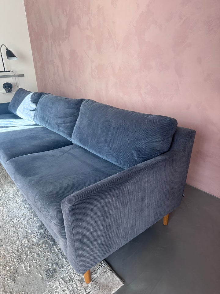 Sofa, fløjl, 4 pers.