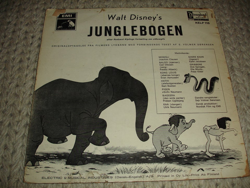 LP, Junglebogen ( Dansk tale ),